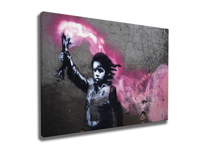 Wallity Lienzo Decorativo Banksy WY27 70 x 100 cm Wallity Lienzo Decorativo Banksy WY27 70 x 100 cm
